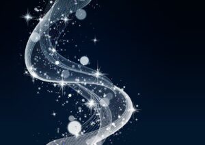 a band with sparkling stars connecting