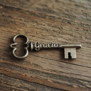 key with gratitude